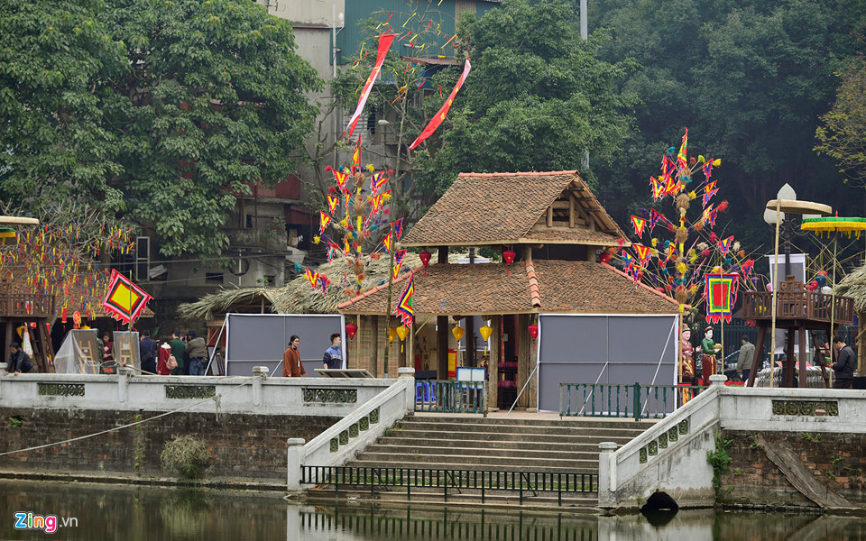 Diện mạo khác lạ ở Văn Miếu trước Tết